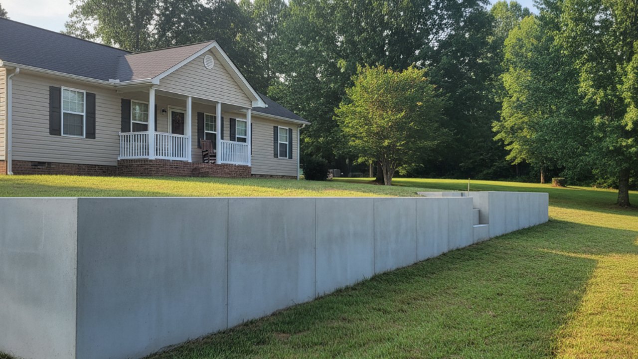 Concrete Sidewalks completed by Allied Concrete Solutions in Apex, NC
