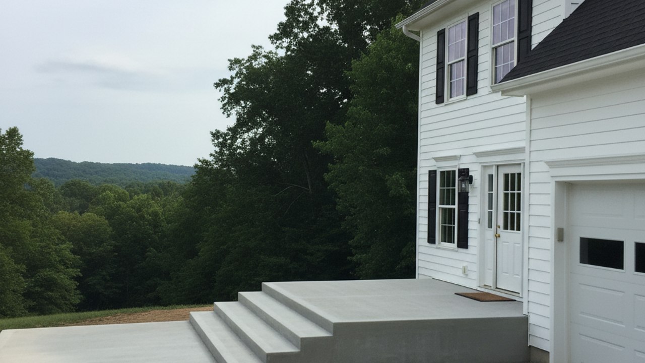 Concrete Steps & Porches completed by Allied Concrete Solutions in Wake Forest, NC
